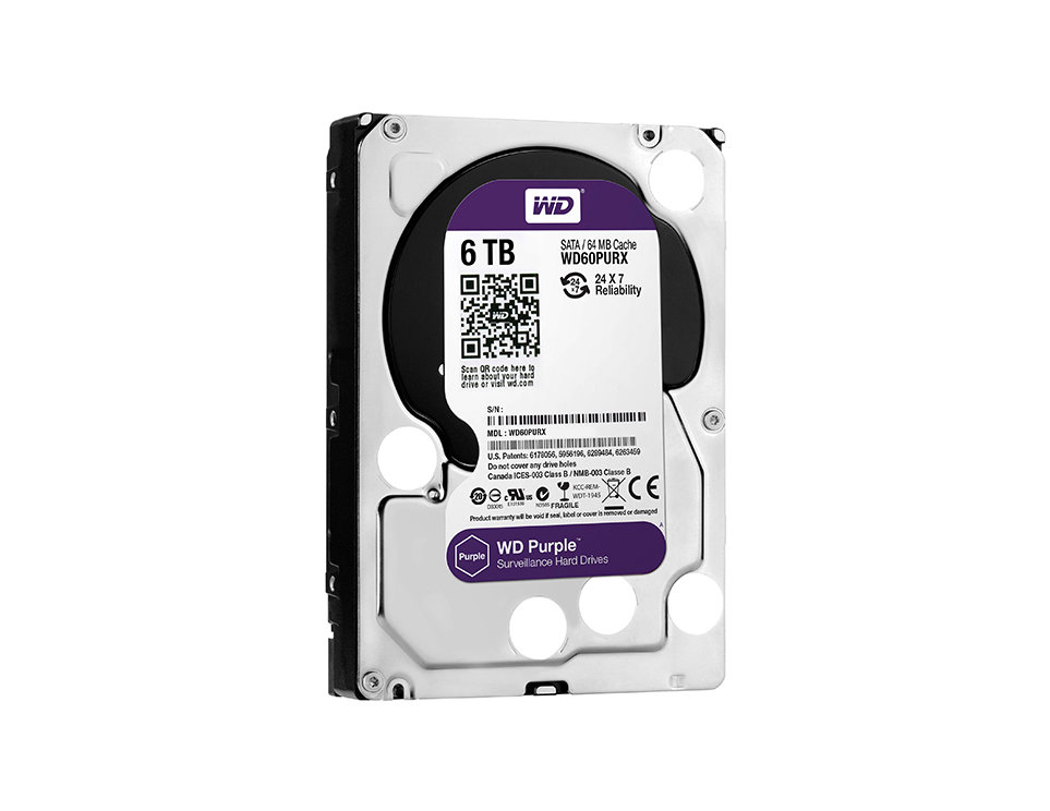 Western Digital WD60PURX 6 TB 3.5 64 MB SATA3