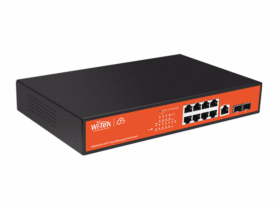 WI-PCMS310GF 8GE+2SFP Cloud L2 Managed 140W  PoE Switch