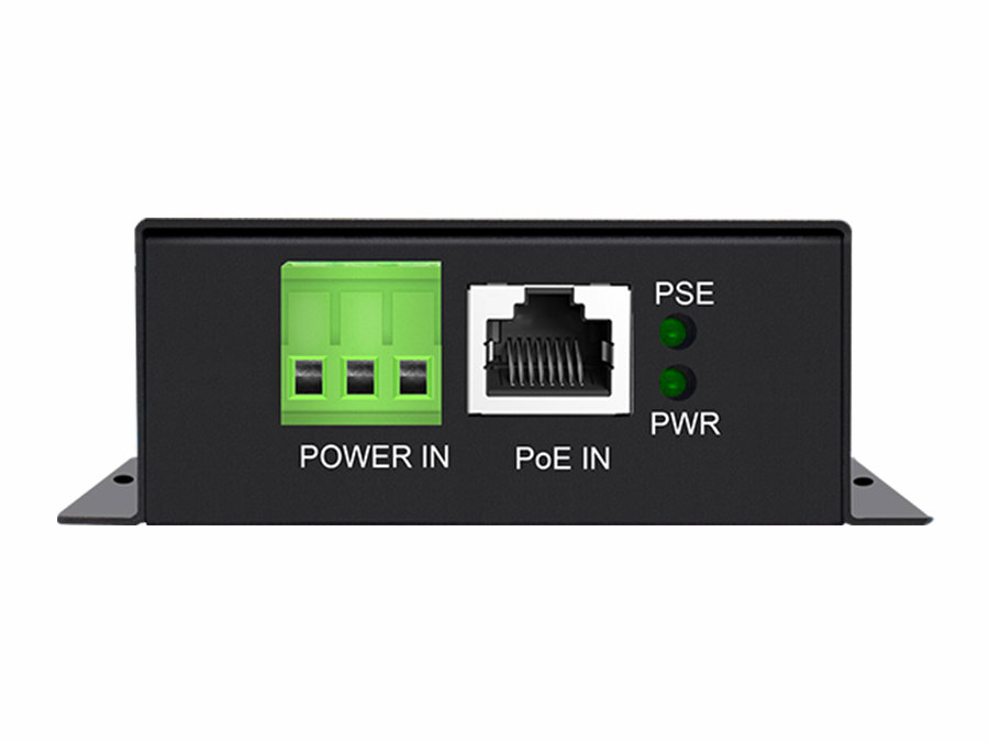 WI-POE90X - 2*1000Mbps RJ45 Ports with 1*24V PoE IN, 1*48V PoE Out