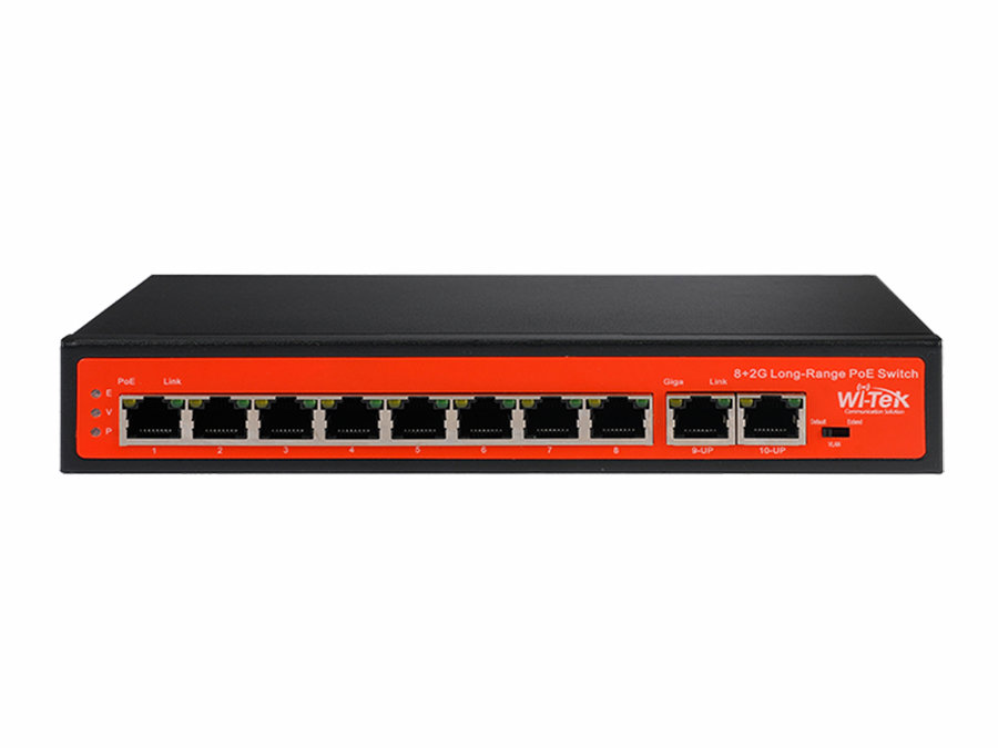 WI-PS210G V2 - 8FE+2GE Uplink+HiPoE+250M+Watchdog+120W Switch