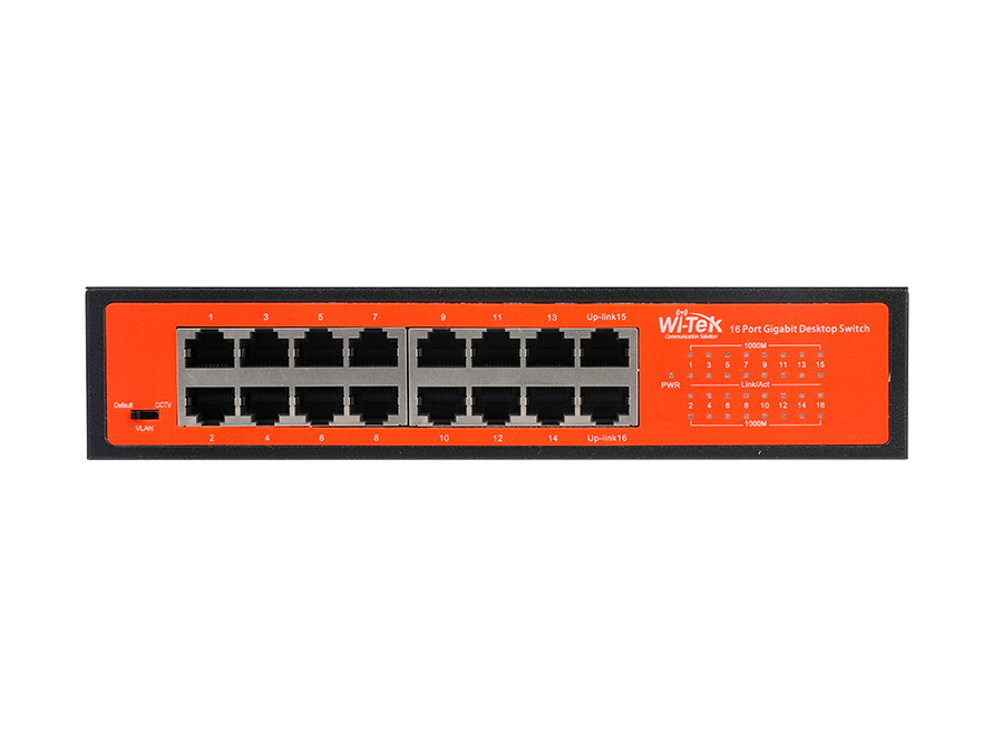 WI-SG116D V2 16GE Metal Kasa Rackmount Switch