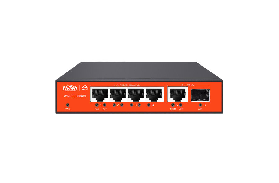 WI-PCES306G - 4GE+2GE 60W POE Switch