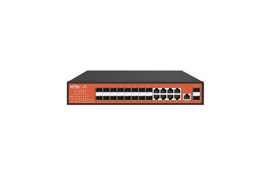 WI-SG324F - 16SFP+8GE Gigabit Rack-Mountable Fiber Ethernet Switch
