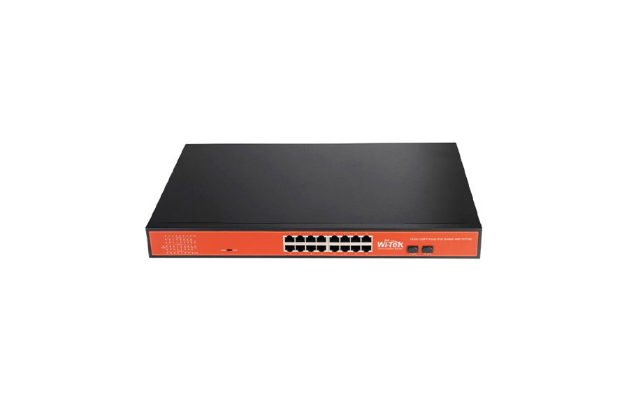 WI-PS318GF 16GE+2SFP uplink PoE Switch+350W