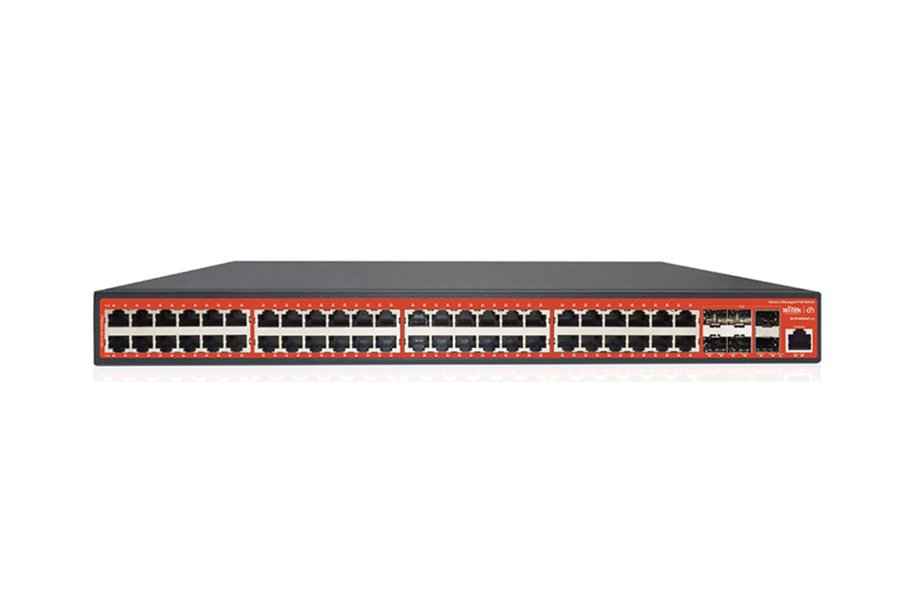 WI-PCMS554F-L3 48GE + 6 10G SFP Uplink  370W PoE Switch