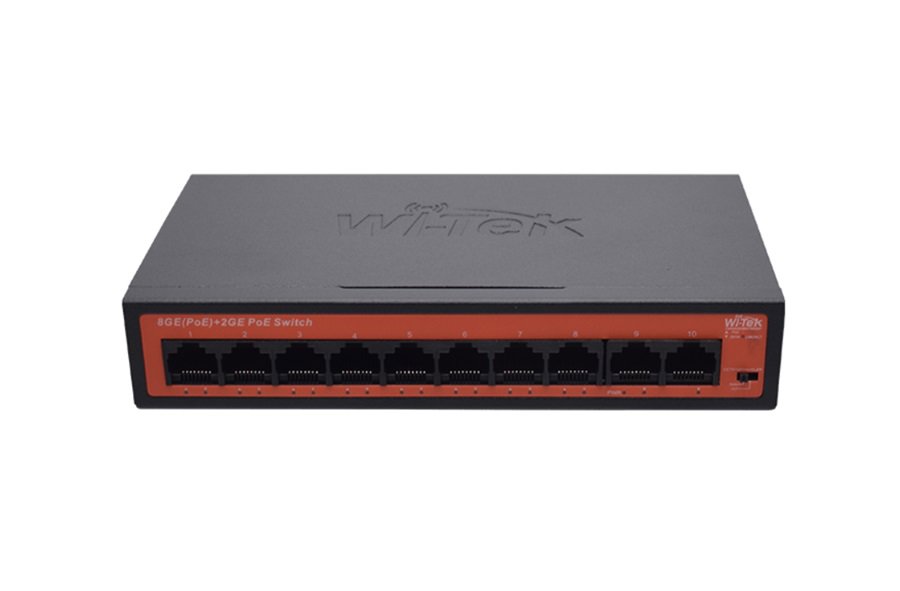 WI-PS308GH V2 - 8GE+2GE Ports 250M Long Range PoE Switch