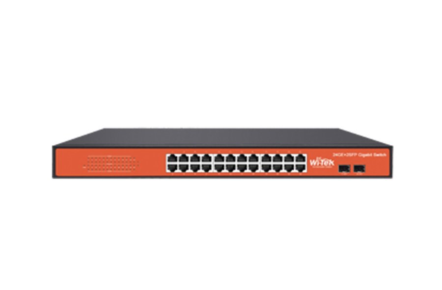 WI-SG124F V2 - 24GE+2SFP Full Giga Rack-mountable/Desktop Ethernet Switch