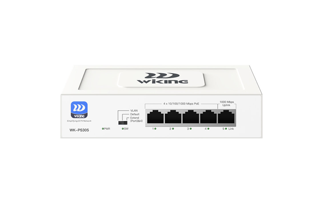 WK-PS305 4GE PoE + 1GE Uplink 55W PoE Switch