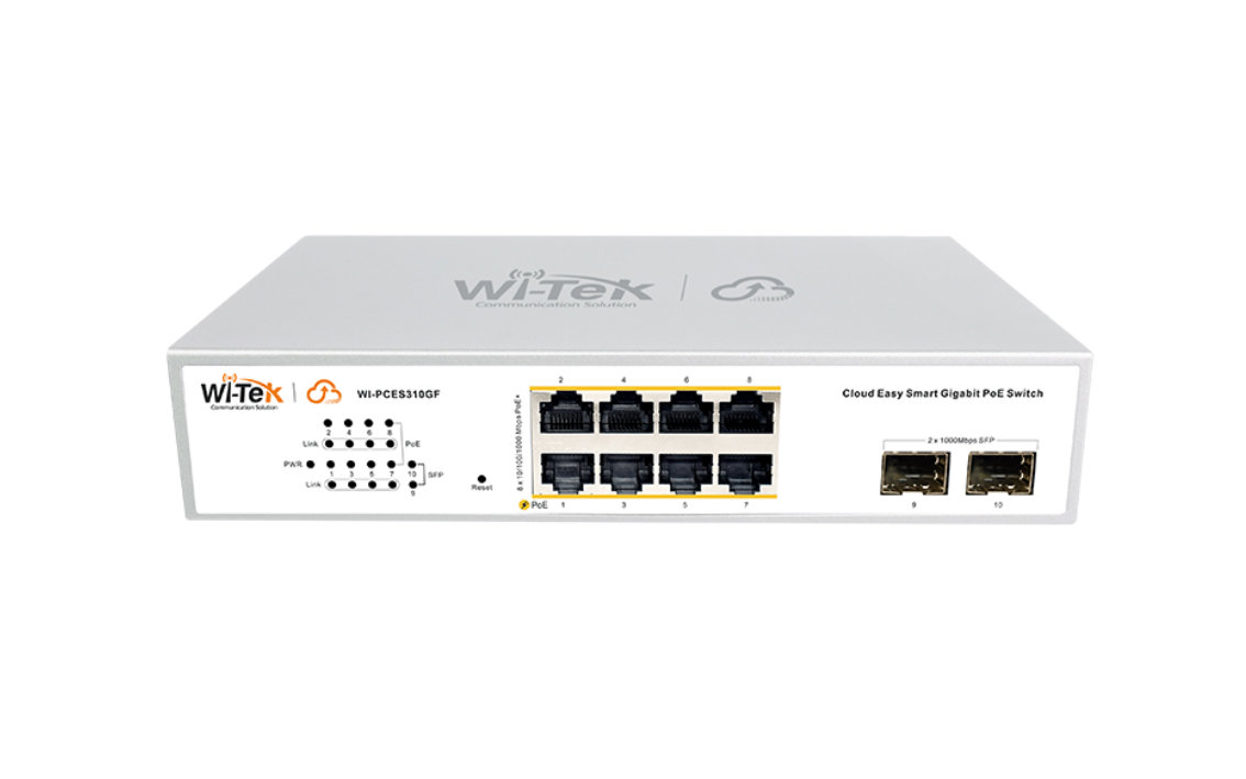 WI-PCES310GF V2 8GE PoE + 2GE SFP Uplink 130W Cloud Easy Smart Switch