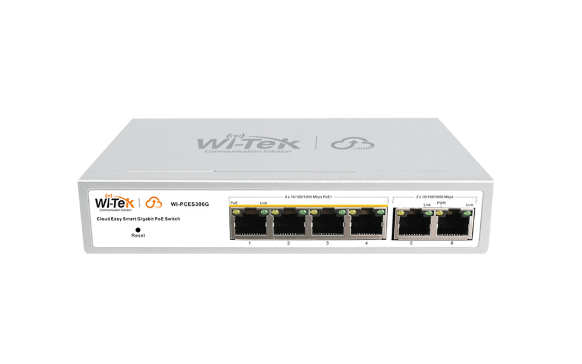 WI-PCES306G V2 4GE PoE + 2GE Uplink 60W Cloud Easy Smart Switch