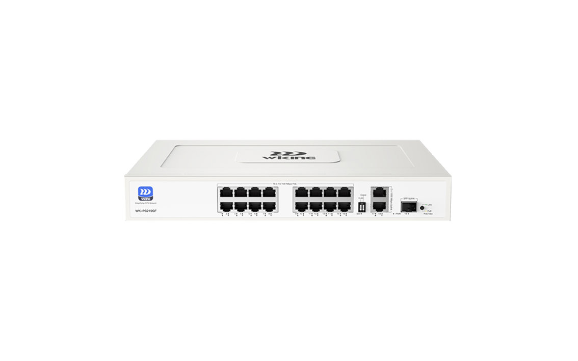 WK-PS219GF 16FE PoE + 2GE Uplink  + 1GE SFP Port 190W PoE Switch