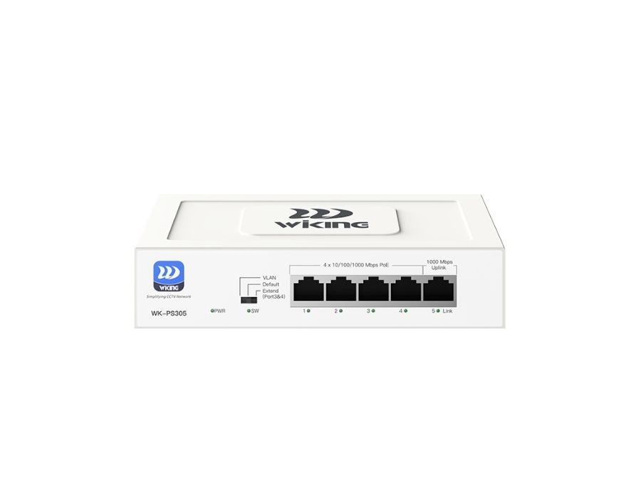 WK-PS305 V2 4 Port Gigabit + 1  Port Gigabit Uplink POE Switch