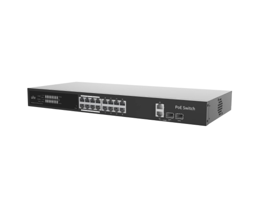 NSW3000-17GT1GP1GC-LPOE-IN 16x1000Mbps + 1x1000Mbps + 1000Mbps Combo 165W L2 PoE Switch