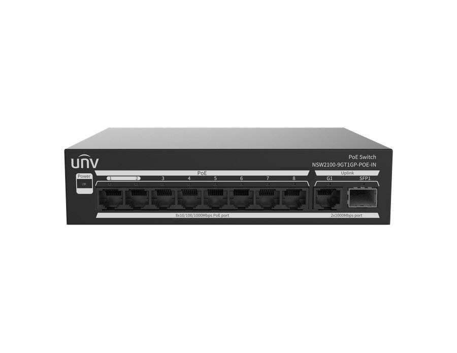 NSW2100-9GT1GP-POE-IN 8GE + 1GE +1 GE SFP Uplink 120W PoE Switch