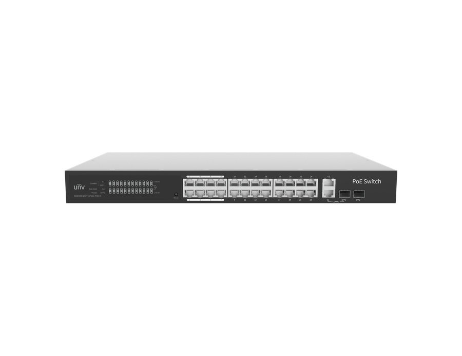 NSW3000-25GT1GP1GC-POE-IN 24GE + 2GE + 2 GE SFP Uplink 390W L2 Yönetilebilir PoE Switch