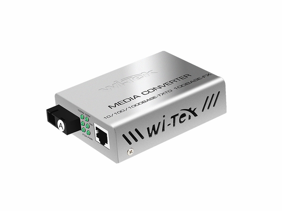 WI-MC101M - 25KM 100Mbps Single Fiber Optic Media Converter