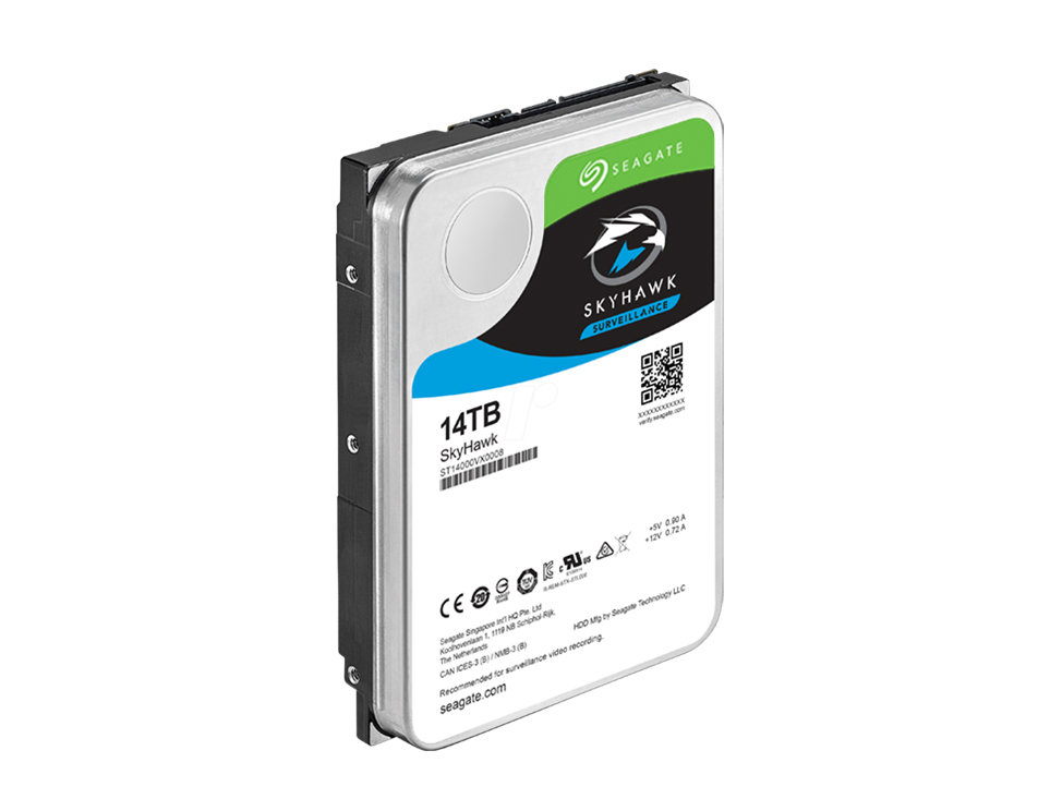 Seagate SKYHAWK 14 TB 7200Rpm 3.5" Sata RV Sensör Güvenlik Diski ST14000VX0008