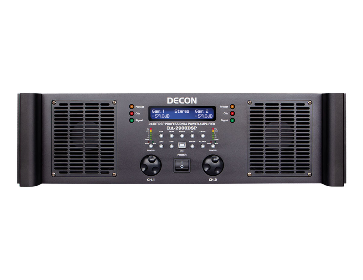 DA-2900 DSP - Profesyonel Power Amfi 2x1000 Watt/8 Ohm - 2X1700 Watt/4 Ohm