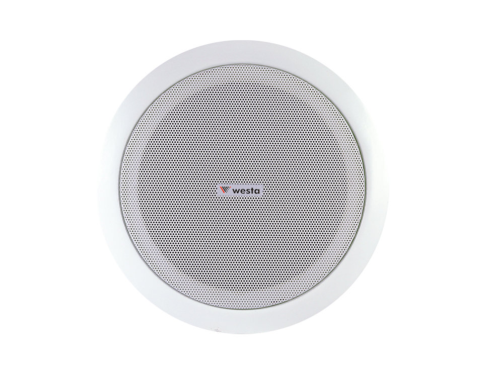 WS-807 - 5" 13cm Trafolu Metal Alçıpan Hoparlör - Beyaz