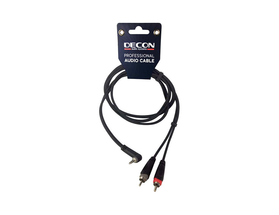 DC-150AL1.5 Ses Kablosu 3.5S/2*RCA M, L Tipi 1.5M