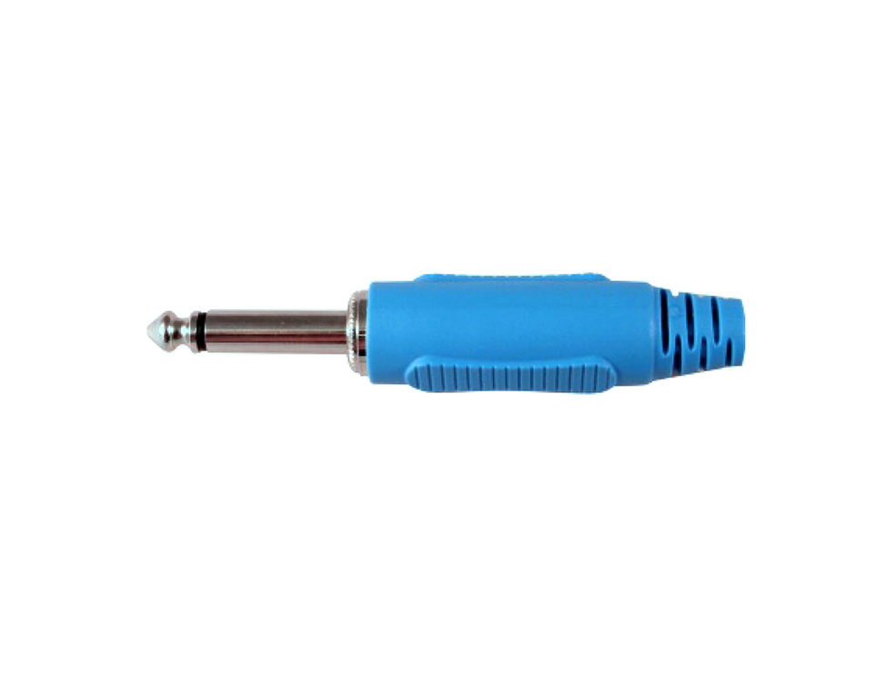 P-M603P 6,3mm METAL MONO JAK FİŞ, PLASTİK KILIFLI