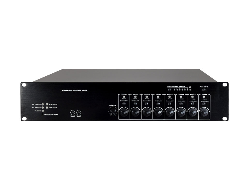 DP-8200MP - 8 Zone EVAC Ana Sistem Ünitesi