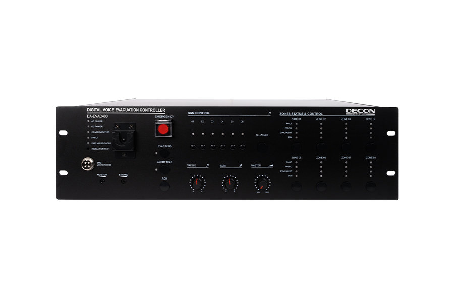 DA-EVAC480 - 8 Zone 500 Watt Kontrol Ünitesi