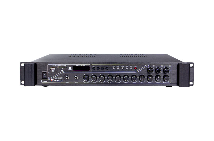 WM-2080FM - 3 Bölgeli FM Radyolu 100-200W Mixer Amfi