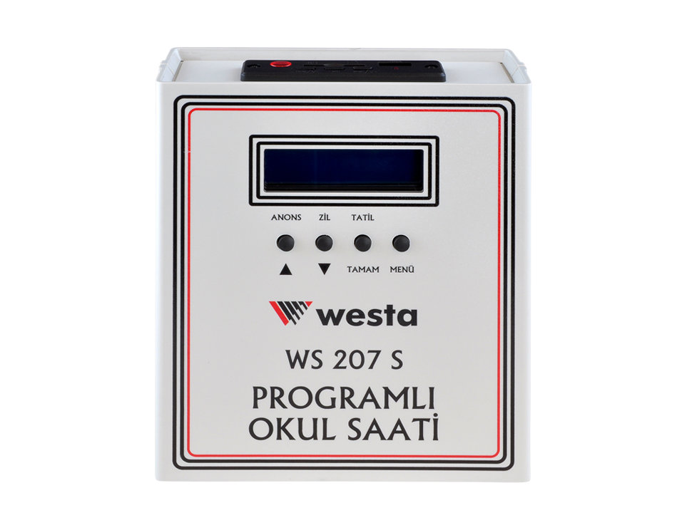 WS-207S - USB Girişli Akıllı Okul Saati