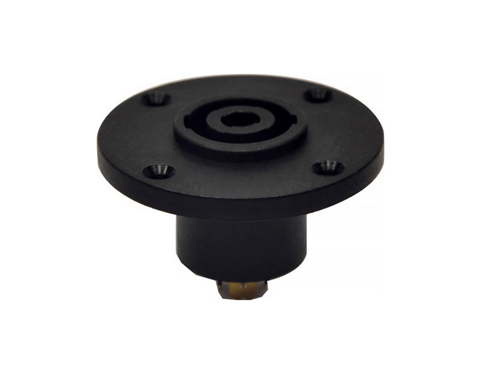 SP-006 SPEAKON 4 PİN ŞASE - PLASTİK - YUVARLAK