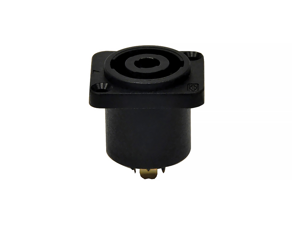 SP-004 SPEAKON 4 PİN ŞASE -  PLASTİK - KARE