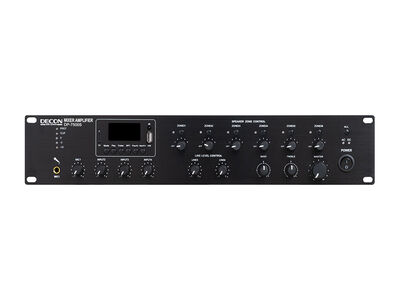 Decon - DP-7500S 500W MİXER AMFİ Mp3 & FM & Bluetooth, USB & SD, 4 Mic, 3 Aux