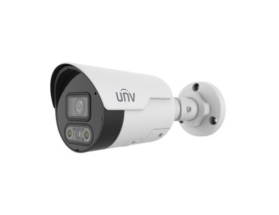 UNV - IPC2128LE-ADF28KMC-DL 8MP 2.8mm Sabit Lens Smart Dual-ligh 30m IR ift Yönlü Ses Bullet IP Kamera