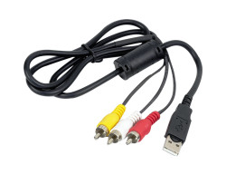 KB-611 - 3 RCA USB 1.5 Metre Ara Kablo - Thumbnail