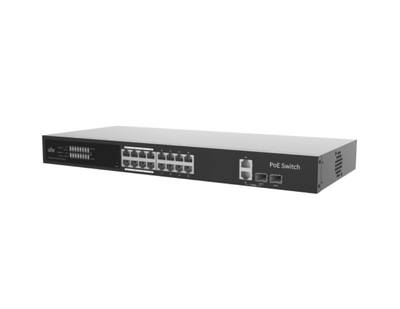 UNV - NSW3000-17GT1GP1GC-LPOE-IN 16x1000Mbps + 1x1000Mbps + 1000Mbps Combo 165W L2 PoE Switch