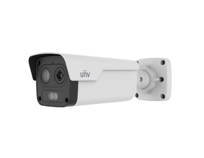UNV - TIC2A32SA-F10-4F8AC-I1 4MP 8mm Optik & 10mm Termal Sabit Lens 50m IR Çift Yönlü Ses Termal IP Kamera