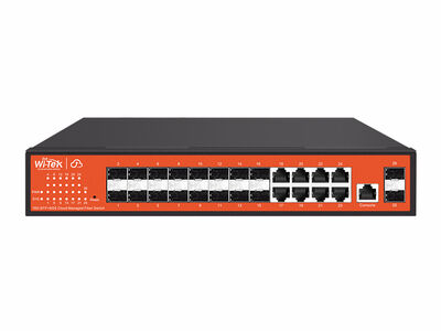 Wi-Tek - WI-CGS5026 18SFP+8GE 802.3af/at Cloud L2 Managed Fiber Aggregation Switch