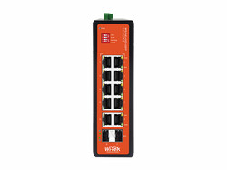 WI-PS212GF-I - 8FE+2GE+2SFP Fiber Uplink Endüstriyel PoE Switch - Thumbnail