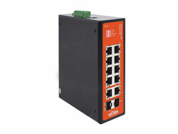 WI-PS212GF-I - 8FE+2GE+2SFP Fiber Uplink Endüstriyel PoE Switch - Thumbnail