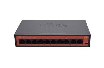 Wi-Tek - WI-PS308GH V2 - 8GE+2GE Ports 250M Long Range PoE Switch