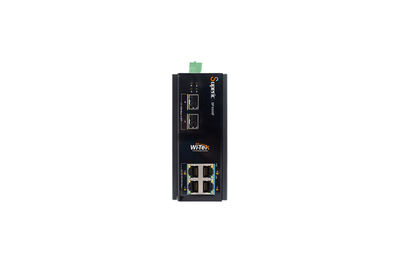 Wi-Tek - WI-SP3006F 4GE+2SFP Fiber Uplink Endüstriyel PoE Switch