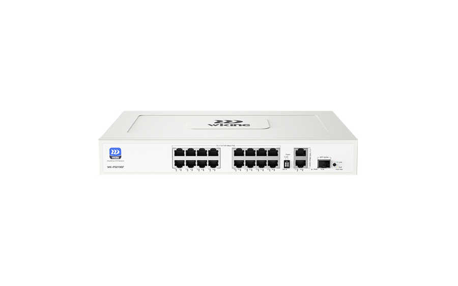 WK-PS219GF 16 x 10/100Mbps PoE Ports, 2 x 10/100/1000Mbps + 1 x 1000Mbps SFP Port Uplink