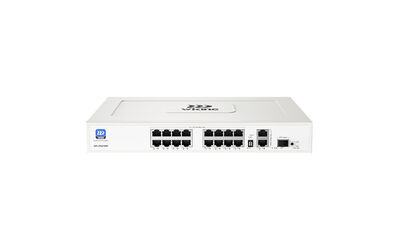 Wiking - WK-PS219GF 16 x 10/100Mbps PoE Ports, 2 x 10/100/1000Mbps + 1 x 1000Mbps SFP Port Uplink