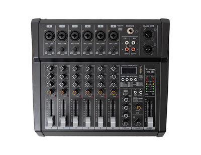 Westa - WM-8DX 8 Kanal Mikser Anfi - P.Source:100-240V AC - OutPower:2*250W 4Ω