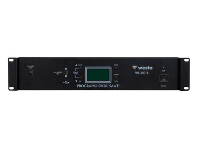 Westa - WS-207R - USB Girişli Akıllı Okul Saati Rack Tipi